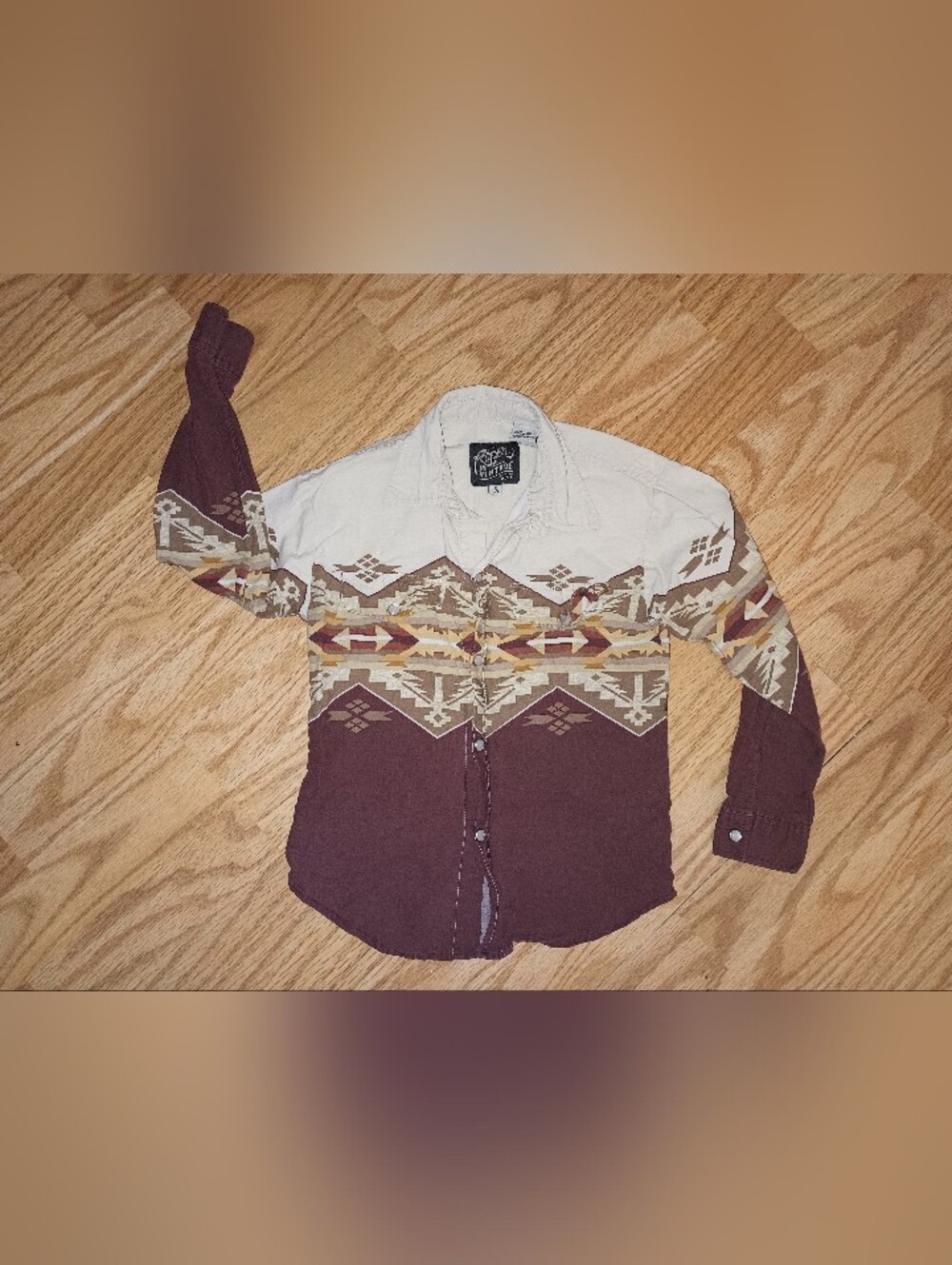 Roper Vintage Pearl Snap Western Shirt. Boys Small 6/7